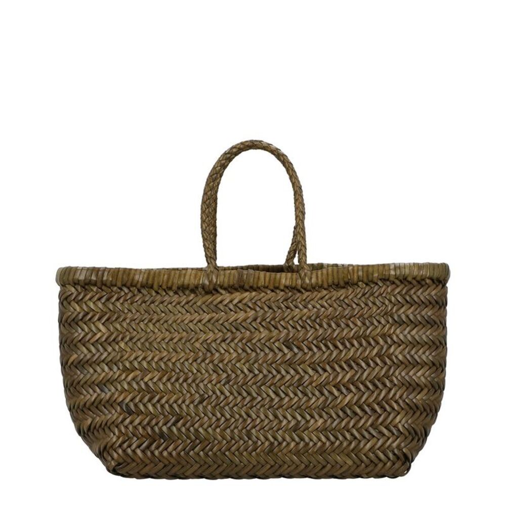 Dragon Diffusion Triple Jump Small Leather Tote, Green